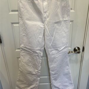 Talbots Cream High Waist Flare Pants